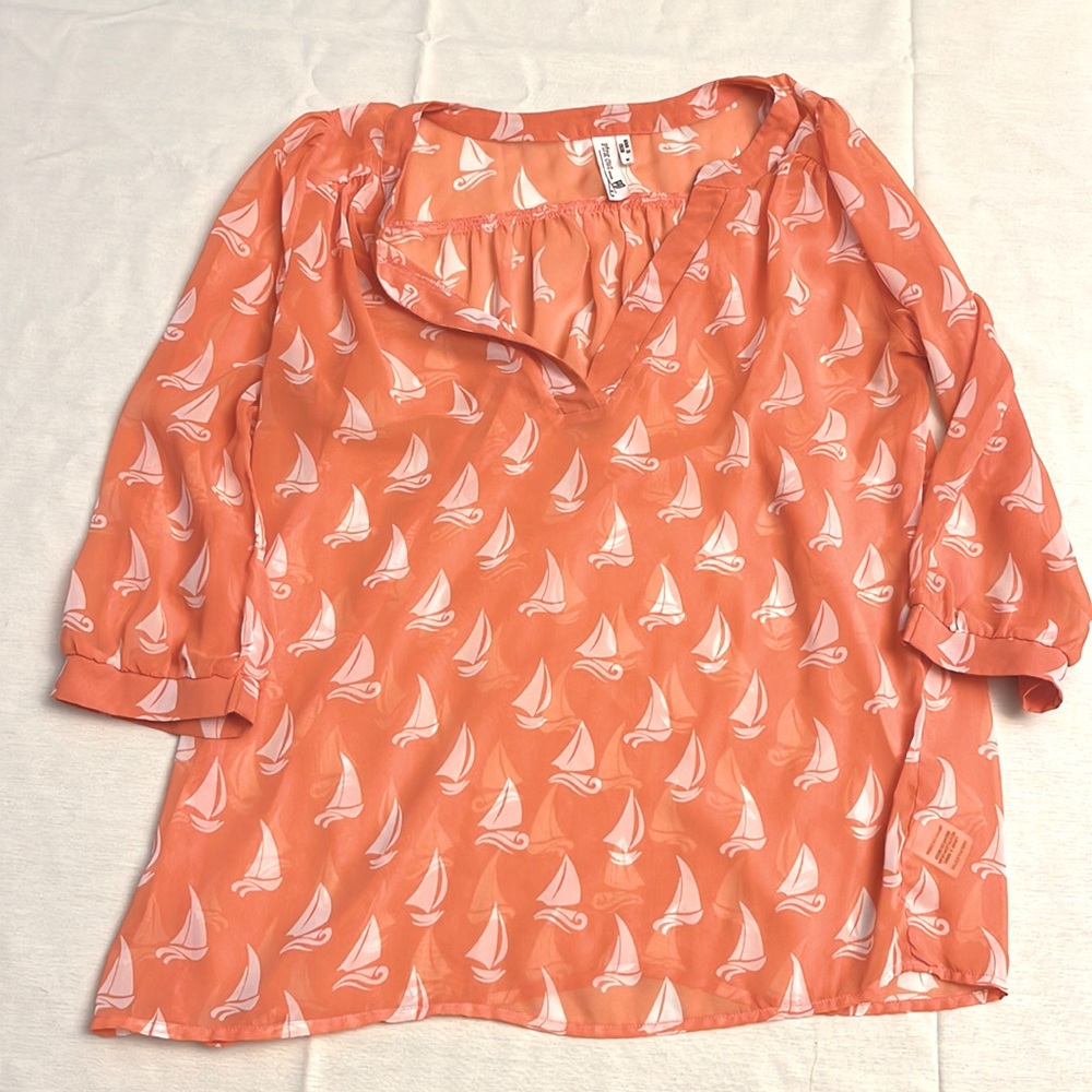 Sailboat pink owl shirt